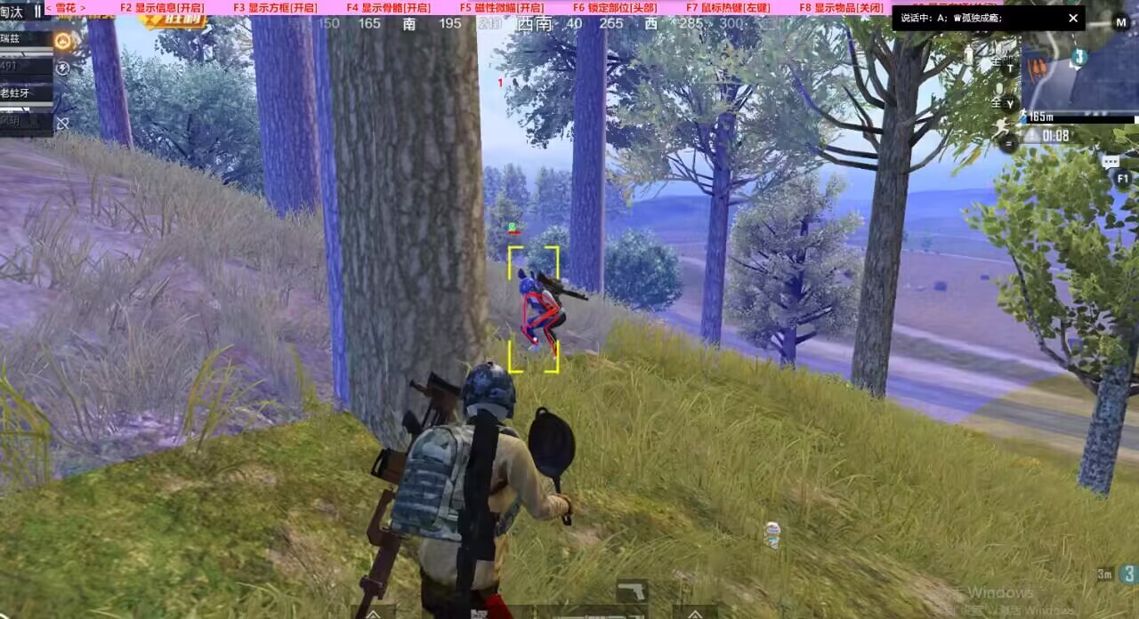 和平精英模拟器高清版辅助【雪貂】自瞄开关 全图透视 倒地不瞄 自动压枪